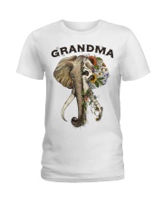 Grandma elephants Ladies T-Shirt tile