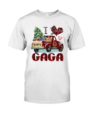 I love being a Gaga truck red xmas Classic T-Shirt front