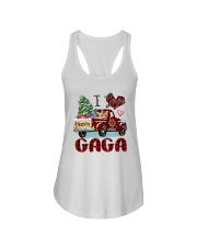 I love being a Gaga truck red xmas Ladies Flowy Tank tile