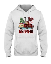 I love being a Grammie truck red xmas Hooded Sweatshirt tile