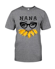 Nana - face funny Sunflower Classic T-Shirt front