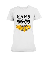 Nana - face funny Sunflower Premium Fit Ladies Tee tile
