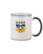 Nana - face funny Sunflower Color Changing Mug tile