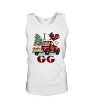 I love being a Gg truck red xmas Unisex Tank tile