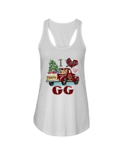 I love being a Gg truck red xmas Ladies Flowy Tank tile