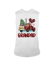 I love being a grandad truck red xmas Sleeveless Tee tile