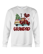 I love being a grandad truck red xmas Crewneck Sweatshirt tile