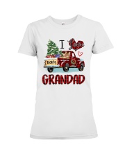 I love being a grandad truck red xmas Premium Fit Ladies Tee tile