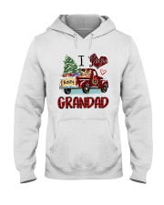 I love being a grandad truck red xmas Hooded Sweatshirt tile