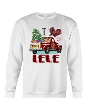 I love being a Lele truck red xmas Crewneck Sweatshirt tile