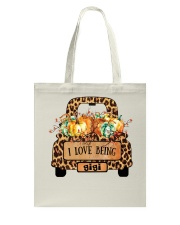I love being a gigi truck autumn Tote Bag tile