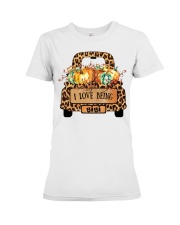 I love being a gigi truck autumn Premium Fit Ladies Tee tile