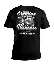 Being Grandpa - Being Bampa is Priceless V-Neck T-Shirt tile