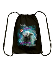 Nanny elephant Cute Drawstring Bag tile