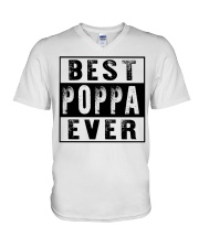 Best poppa ever new V-Neck T-Shirt tile