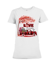 Love honey life truck red Premium Fit Ladies Tee tile