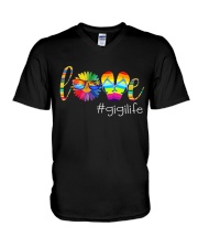 Love summer gigi life v99 V-Neck T-Shirt tile