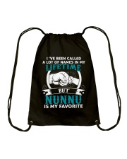 I've been called a lot of names nunnu Drawstring Bag tile