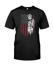Biker Flag USA Classic T-Shirt front