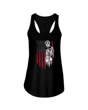 Biker Flag USA Ladies Flowy Tank thumbnail