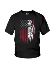 Biker Flag USA Youth T-Shirt thumbnail