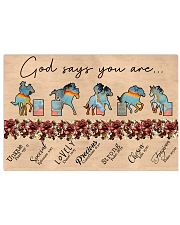 Barrel racing god say you are 36x24 Poster front