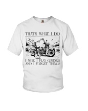 motorcycles guitars forget things lqt pml Youth T-Shirt tile