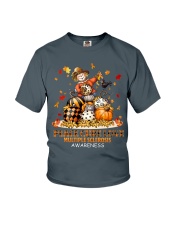 Multipl Sclerosi peace love cure fall lqt pml Youth T-Shirt tile