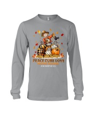 Multipl Sclerosi peace love cure fall lqt pml Long Sleeve Tee tile