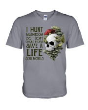 Mushroom I Hunt Mushroom PDN-dqh V-Neck T-Shirt tile