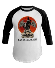 Cat I Am The Darkness Baseball Tee tile