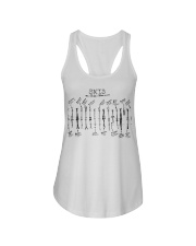 skiing one never enough lqt lbs Ladies Flowy Tank tile