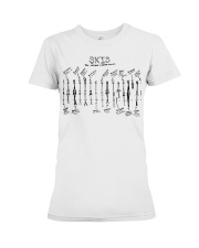 skiing one never enough lqt lbs Premium Fit Ladies Tee tile