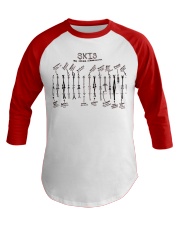 skiing one never enough lqt lbs Baseball Tee tile