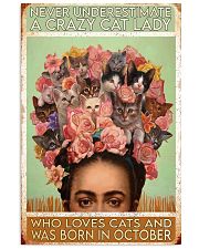 Cat Frid Crazy Cat Lady Born In October 11x17 Poster front