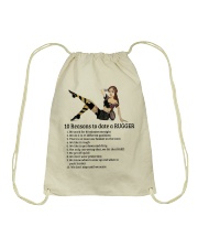 rugby 10 reason date lqt pml Drawstring Bag tile