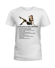 rugby 10 reason date lqt pml Ladies T-Shirt tile