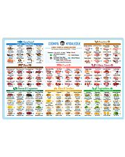 chef cooking cheat sheet pt lqt lbs 24x16 Poster front