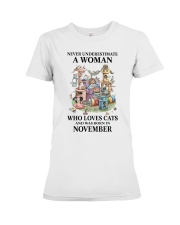 Cat Crazy Cat Lady11 PDN-DQH Premium Fit Ladies Tee tile