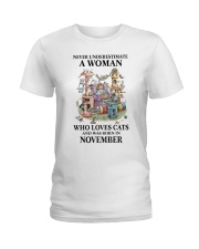 Cat Crazy Cat Lady11 PDN-DQH Ladies T-Shirt tile