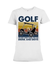 golf drink and drive lqt pml Premium Fit Ladies Tee tile