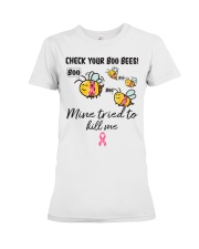 check-your-boo-bees-breas-cance-lqt-nna Premium Fit Ladies Tee tile