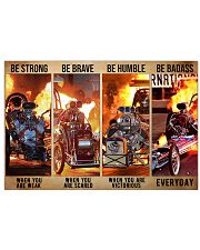 HR Strong Brave Humble PDN-dqh Horizontal Poster tile