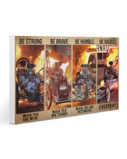 HR Strong Brave Humble PDN-dqh Gallery Wrapped Canvas Prints tile