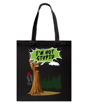 disc-golf tree not stupid mug lqt lbs Tote Bag tile