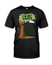 disc-golf tree not stupid mug lqt lbs Classic T-Shirt tile