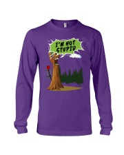 disc-golf tree not stupid mug lqt lbs Long Sleeve Tee tile