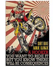 Dirtbike Like A Hooker 24x36 Poster front