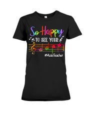 music teacher mick see ur face lqt lbs Premium Fit Ladies Tee tile