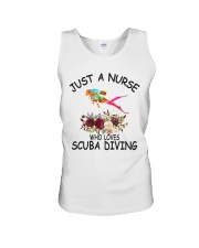 just-a-nurse-loves-diving-lqt-nna Unisex Tank tile